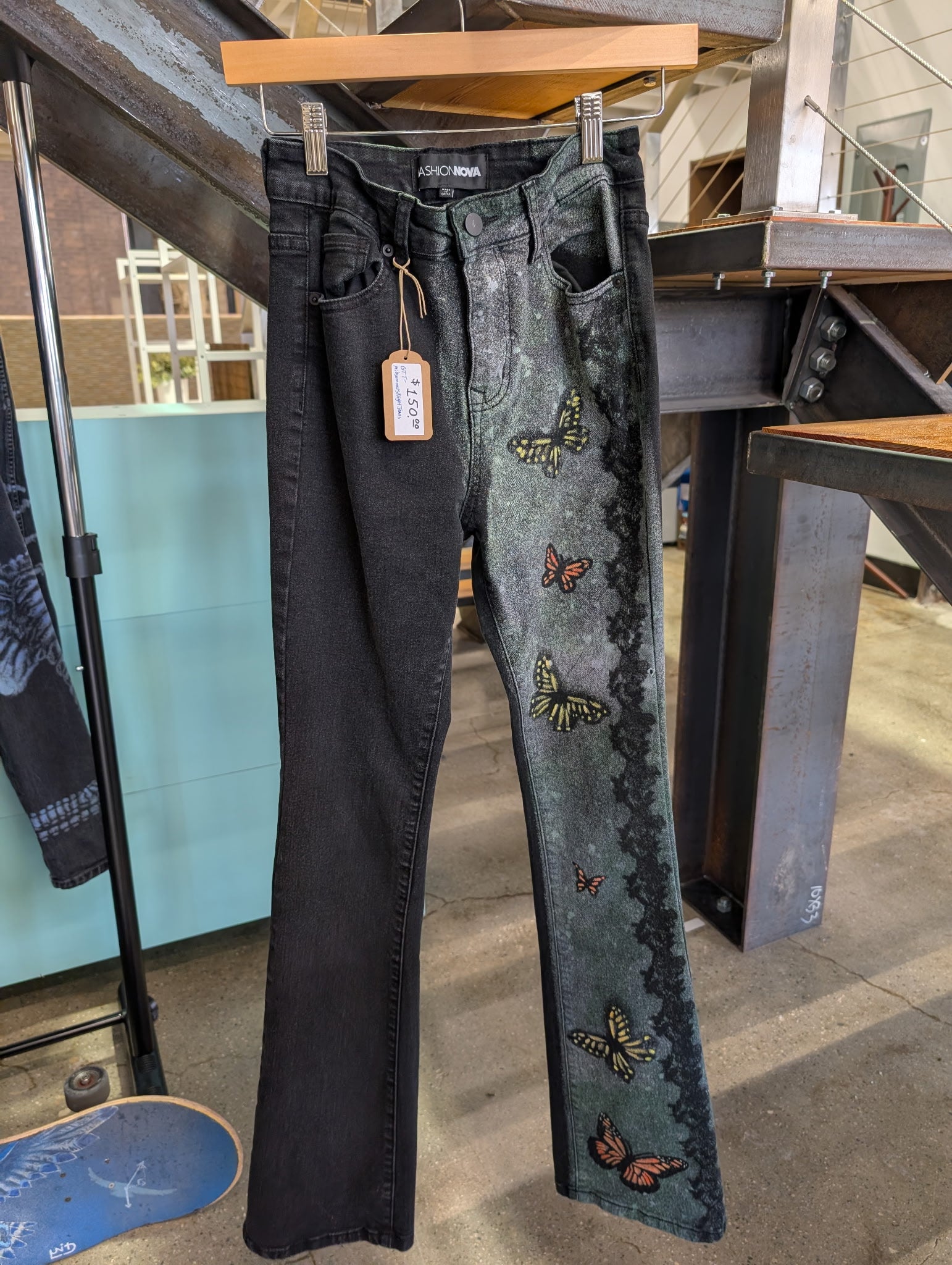 Midsummer Night's Jeans — Custom by Grip Tape Tatts