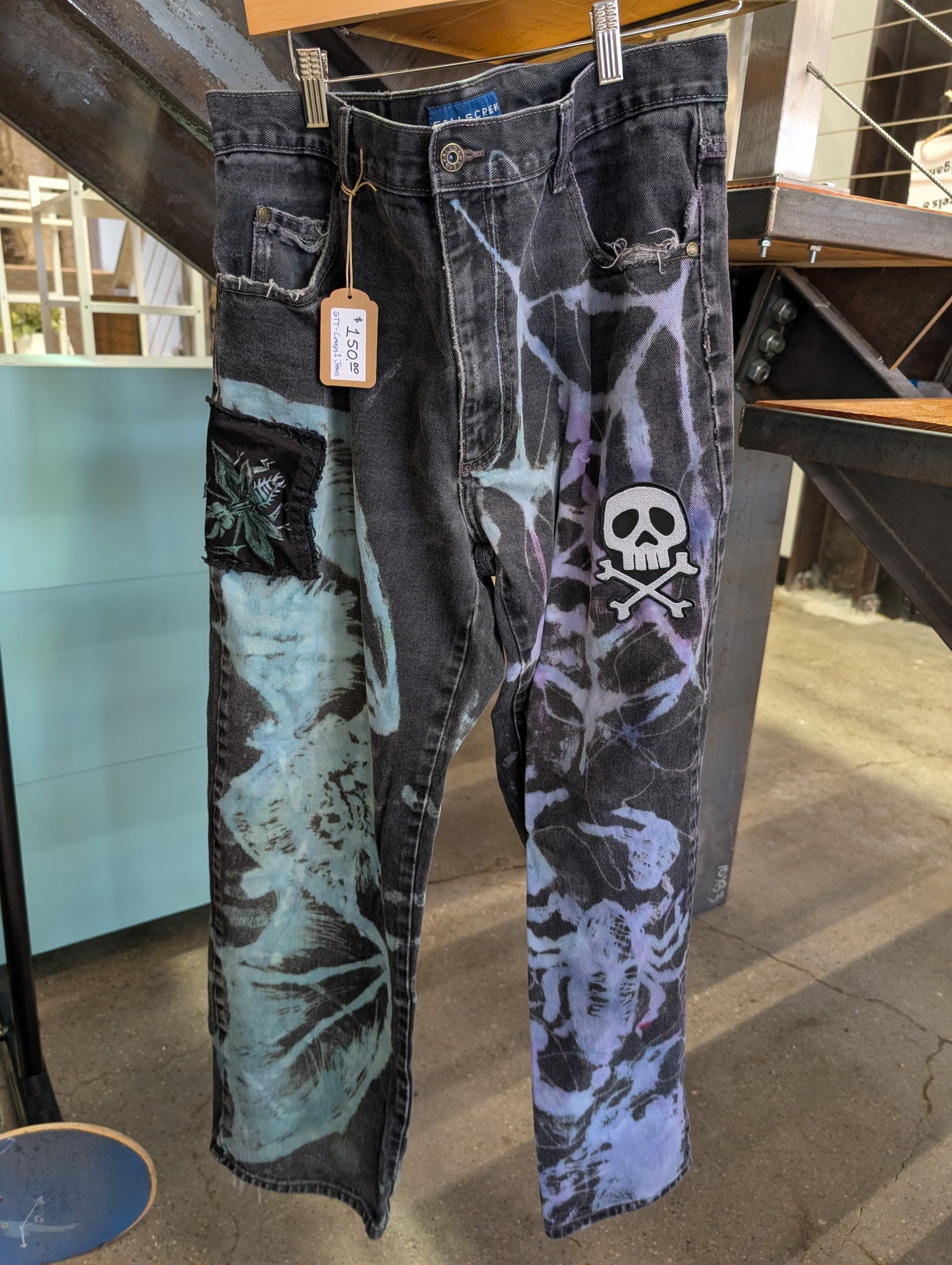 Creeps 1 Jeans — Custom by Grip Tape Tatts