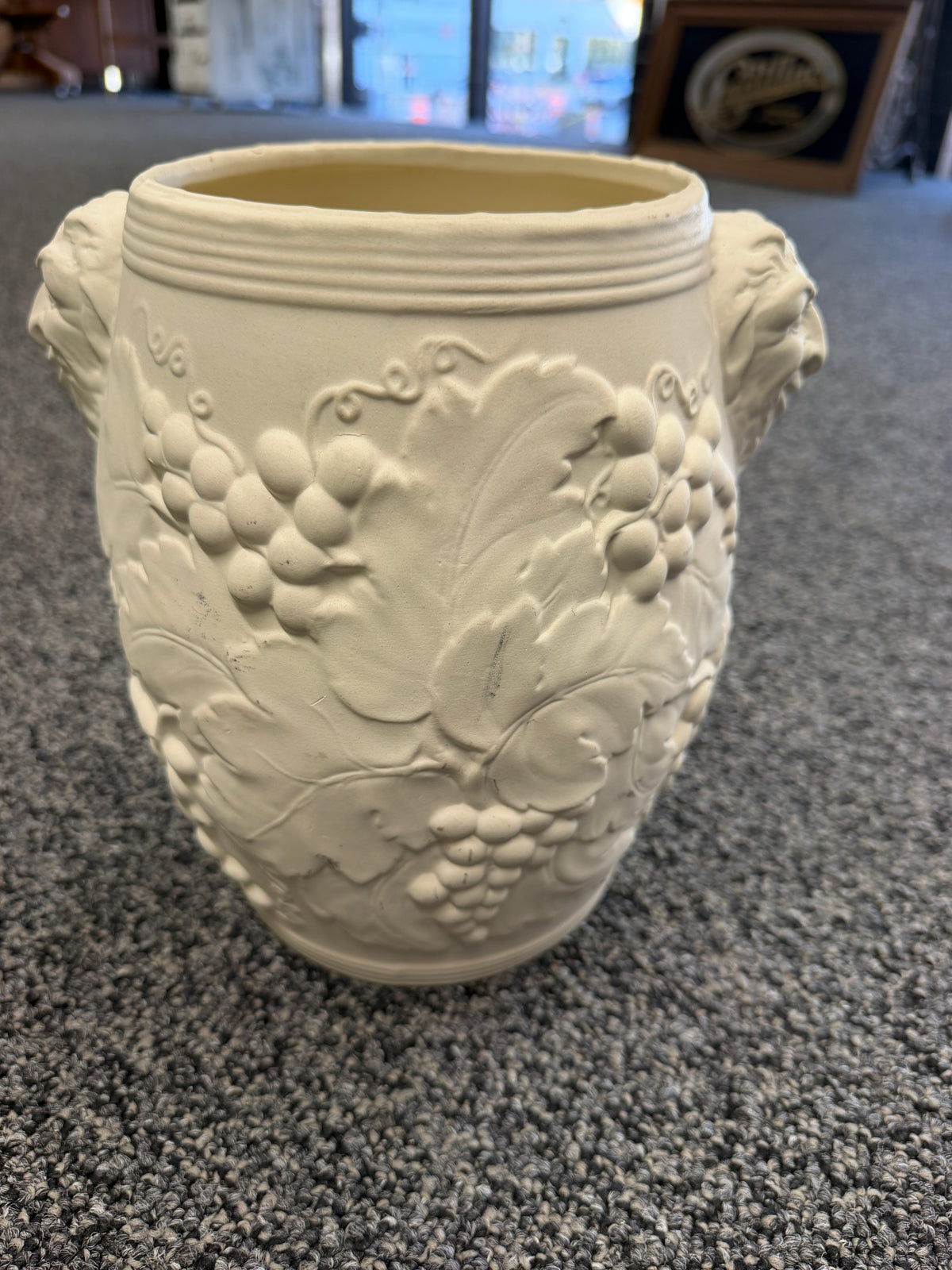 White ceramic vase