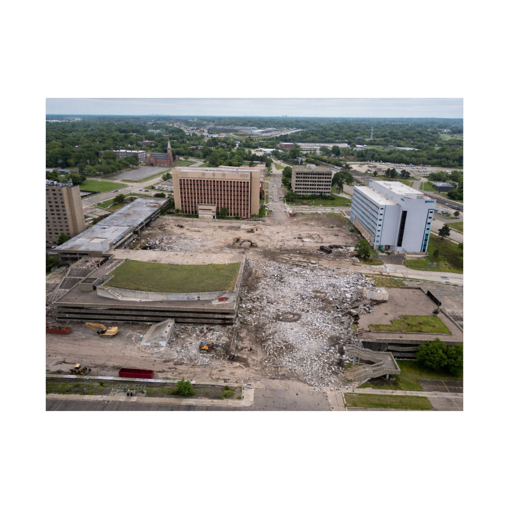 Pontiac — Phoenix Center, During Demolition (Artifact Print)