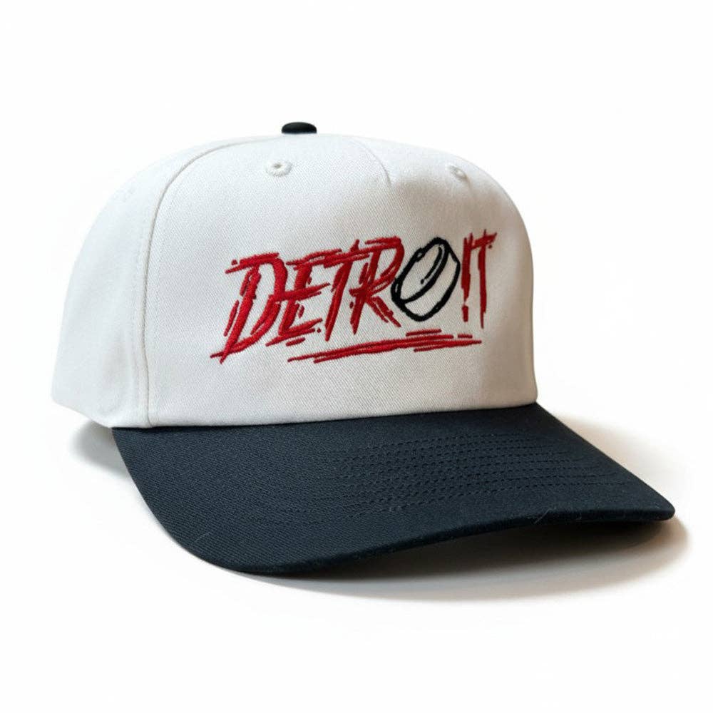 Hat - Detroit Score Hockey Champ - Cream/Black