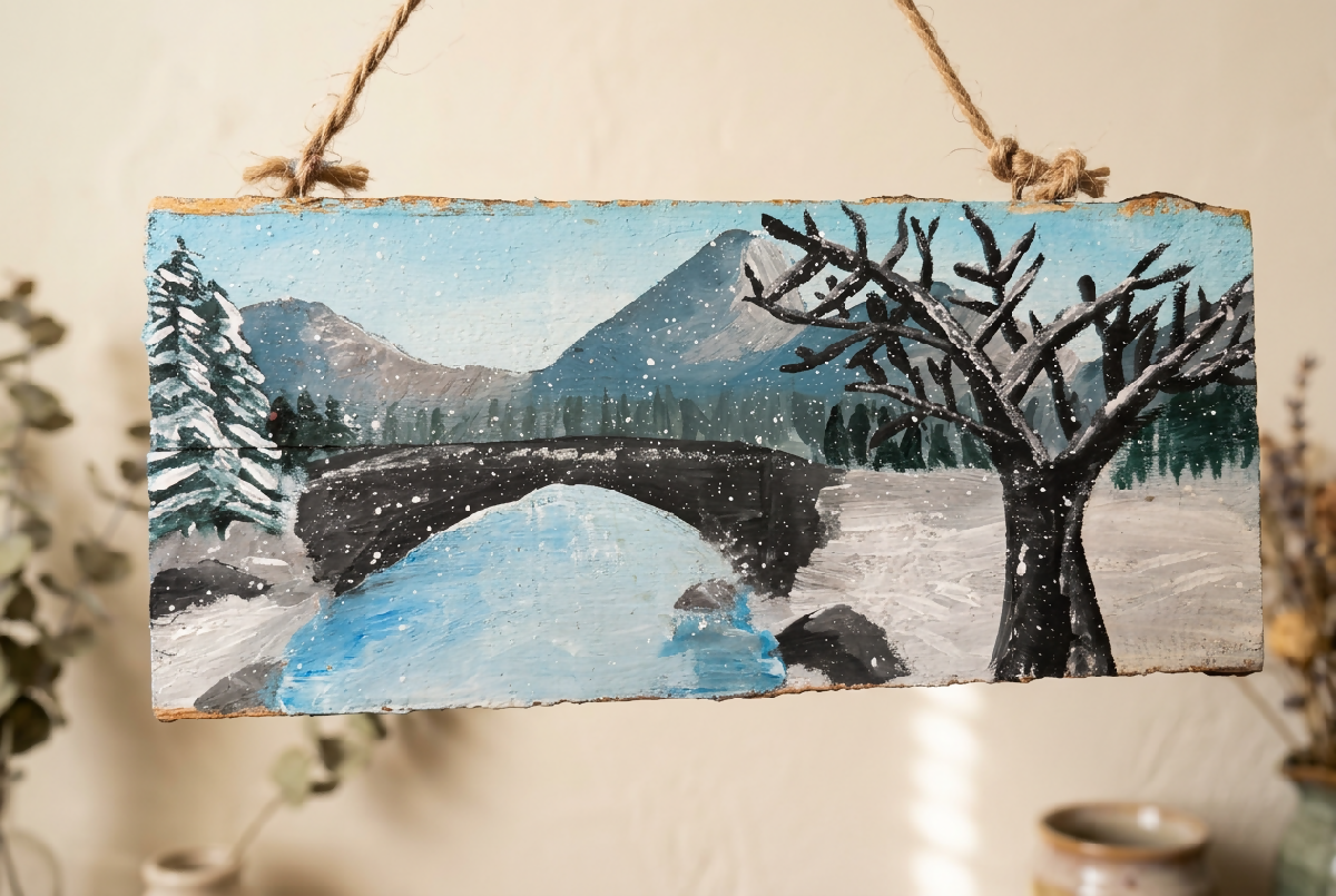 Hand Painted Wood Hangs