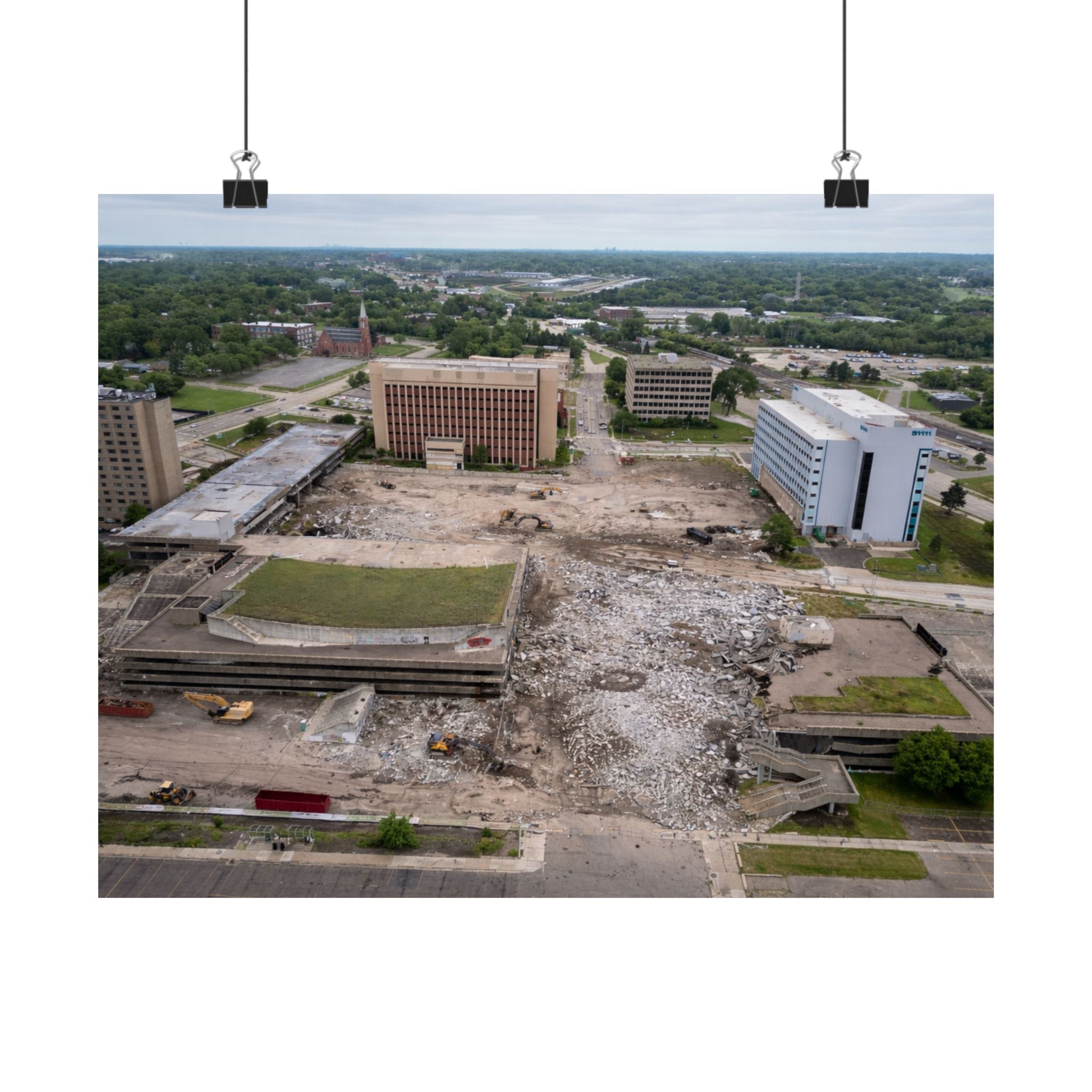 Pontiac, Michigan — Phoenix Center, During Demolition