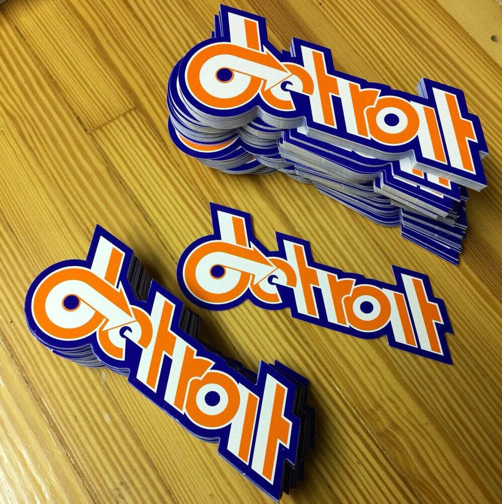 Detroit - Retro Design Sticker