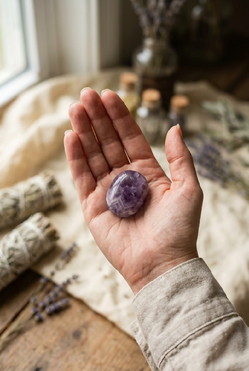 Amethyst Pocket Stone
