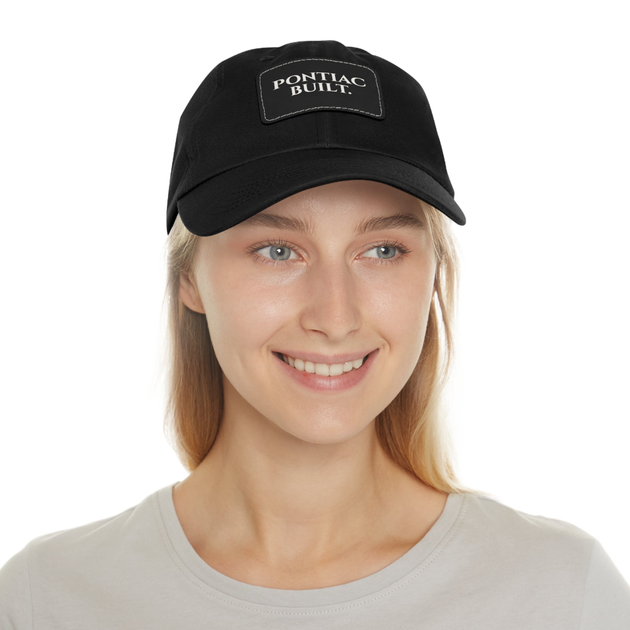 Pontiac Built. Leather Patch Dad Hat