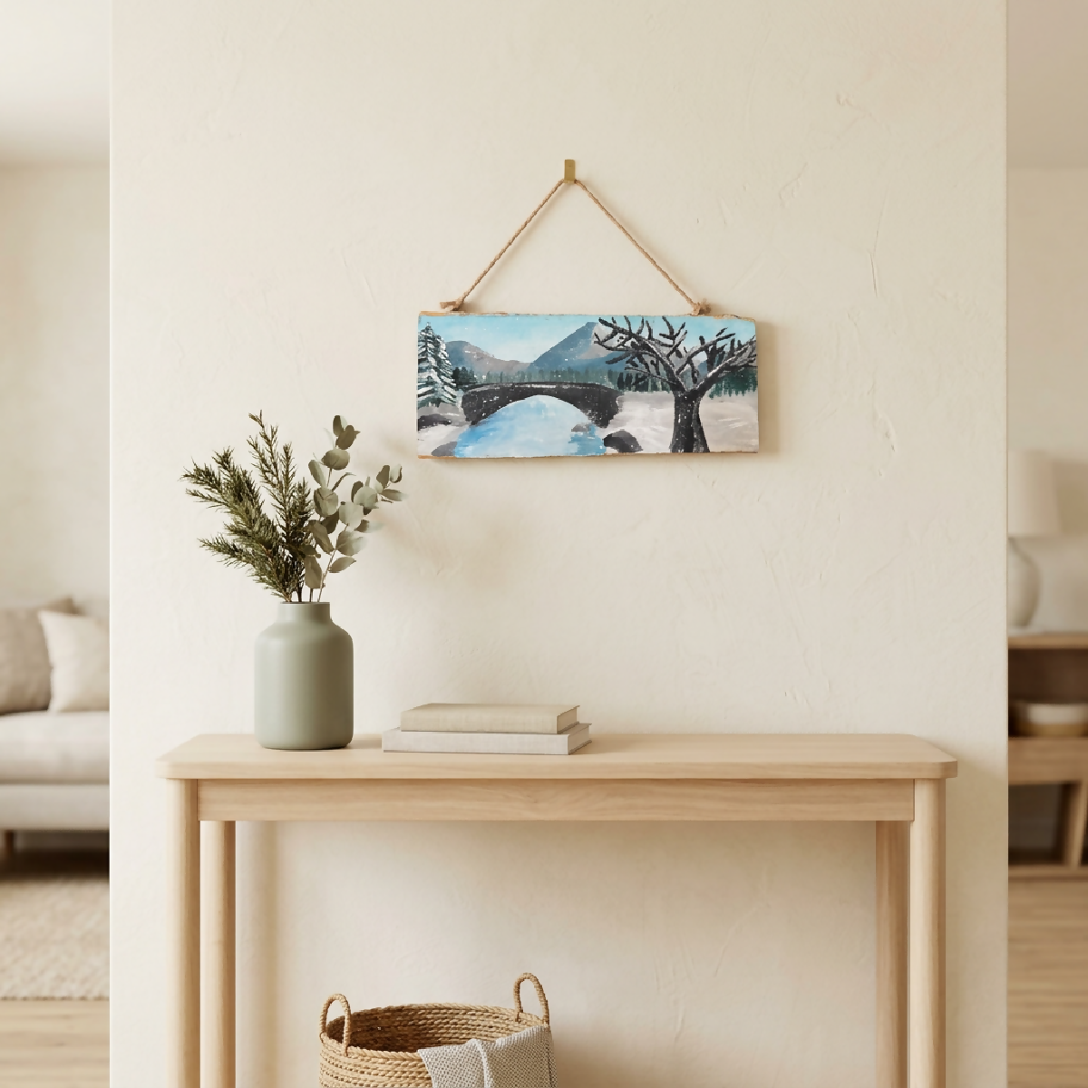 Hand Painted Wood Hangs