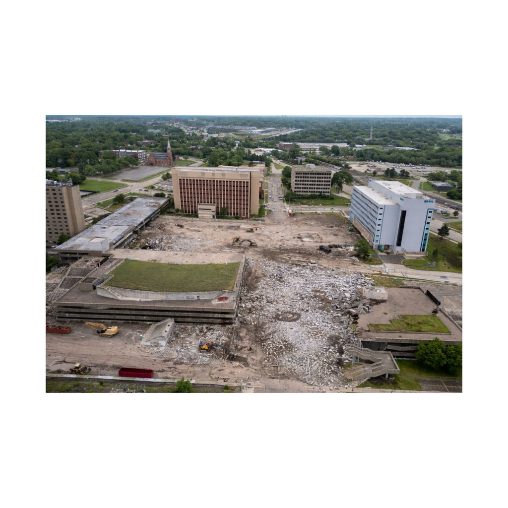 Pontiac — Phoenix Center, During Demolition (Artifact Print)