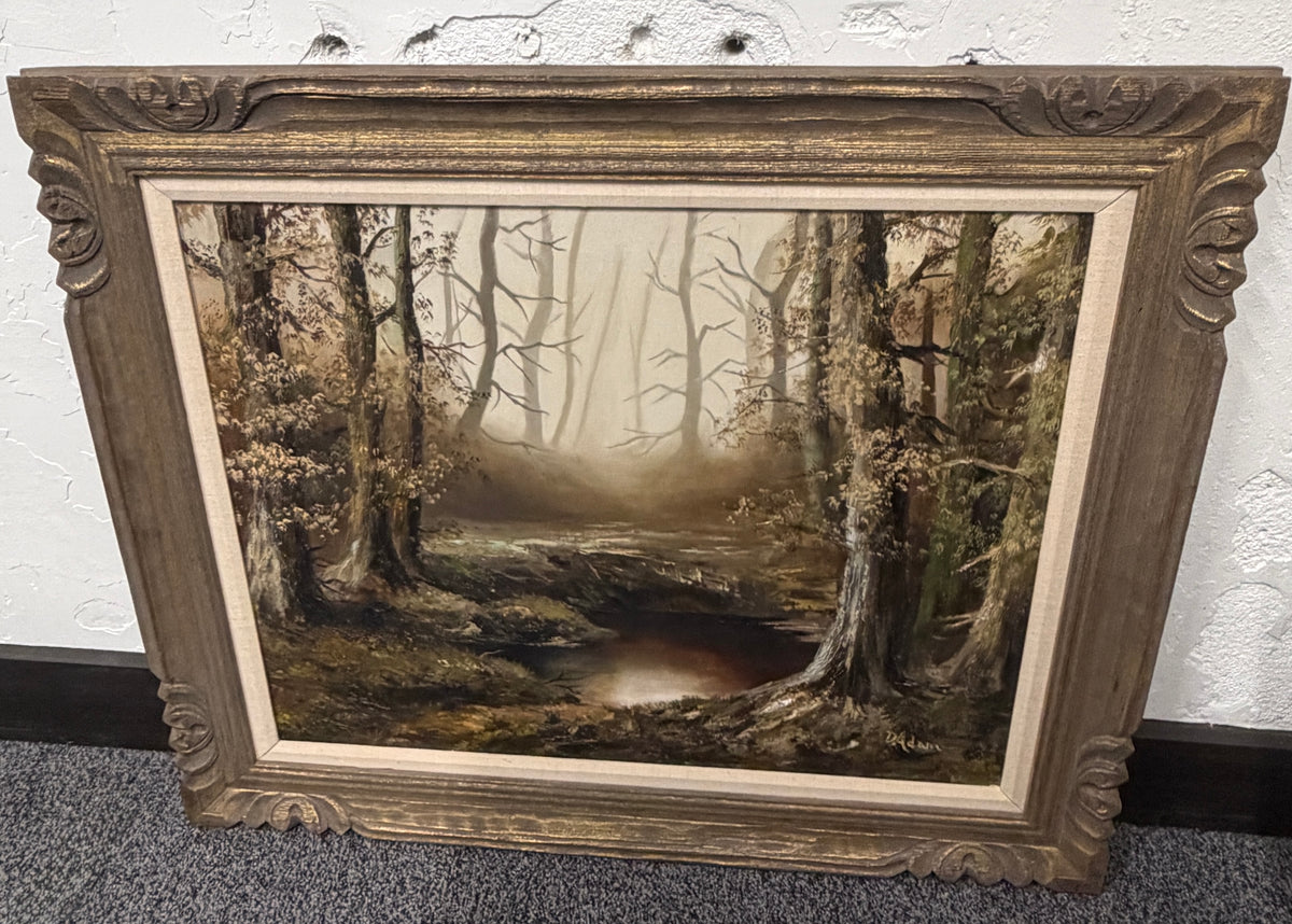 Scenic painting on canvas