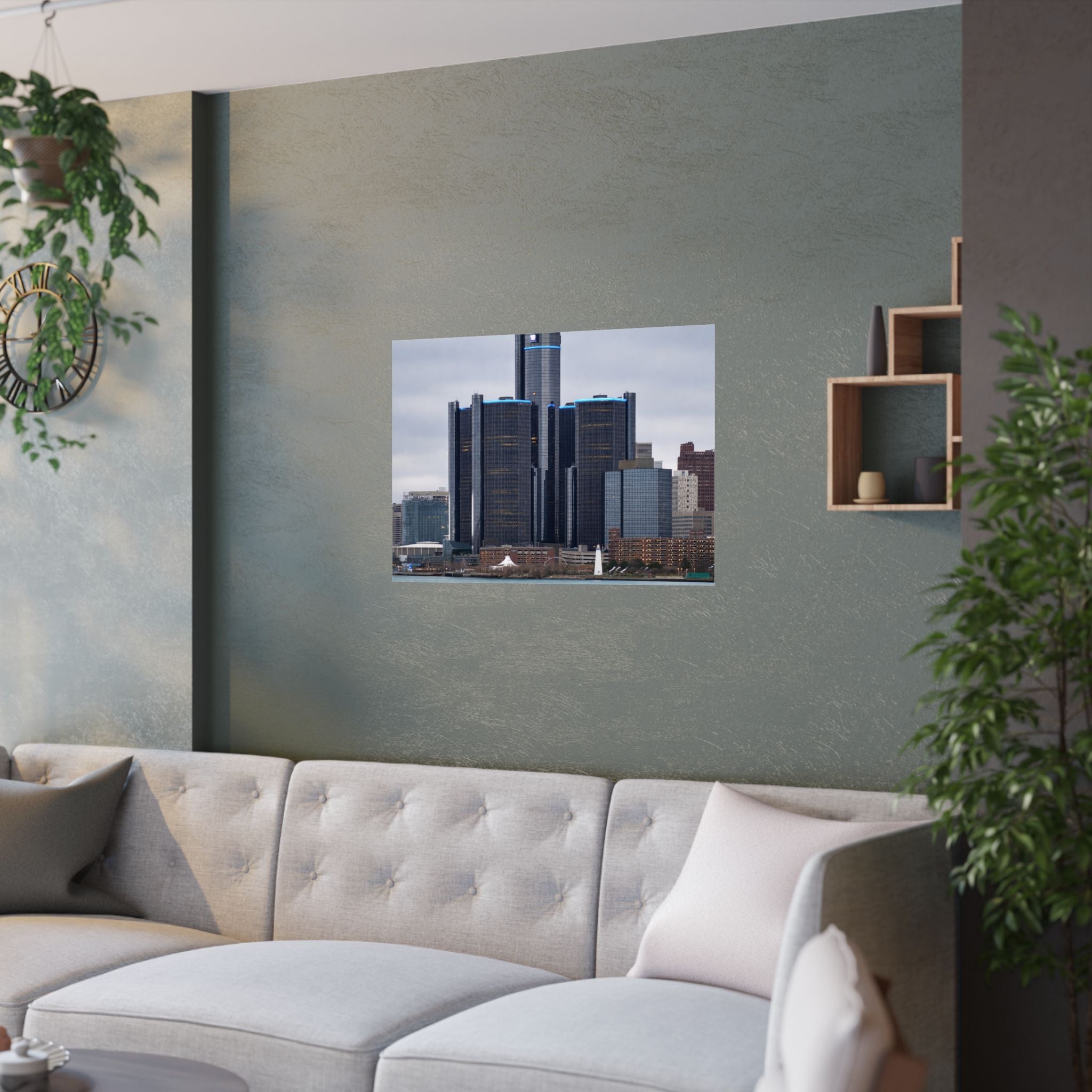 Detroit, Michigan — Renaissance Center in Morning Light