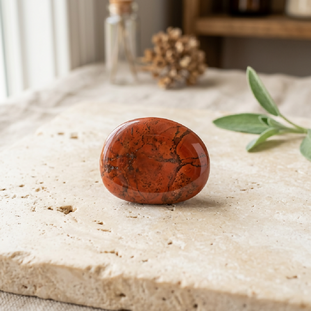 Red Jasper Pocket Stone
