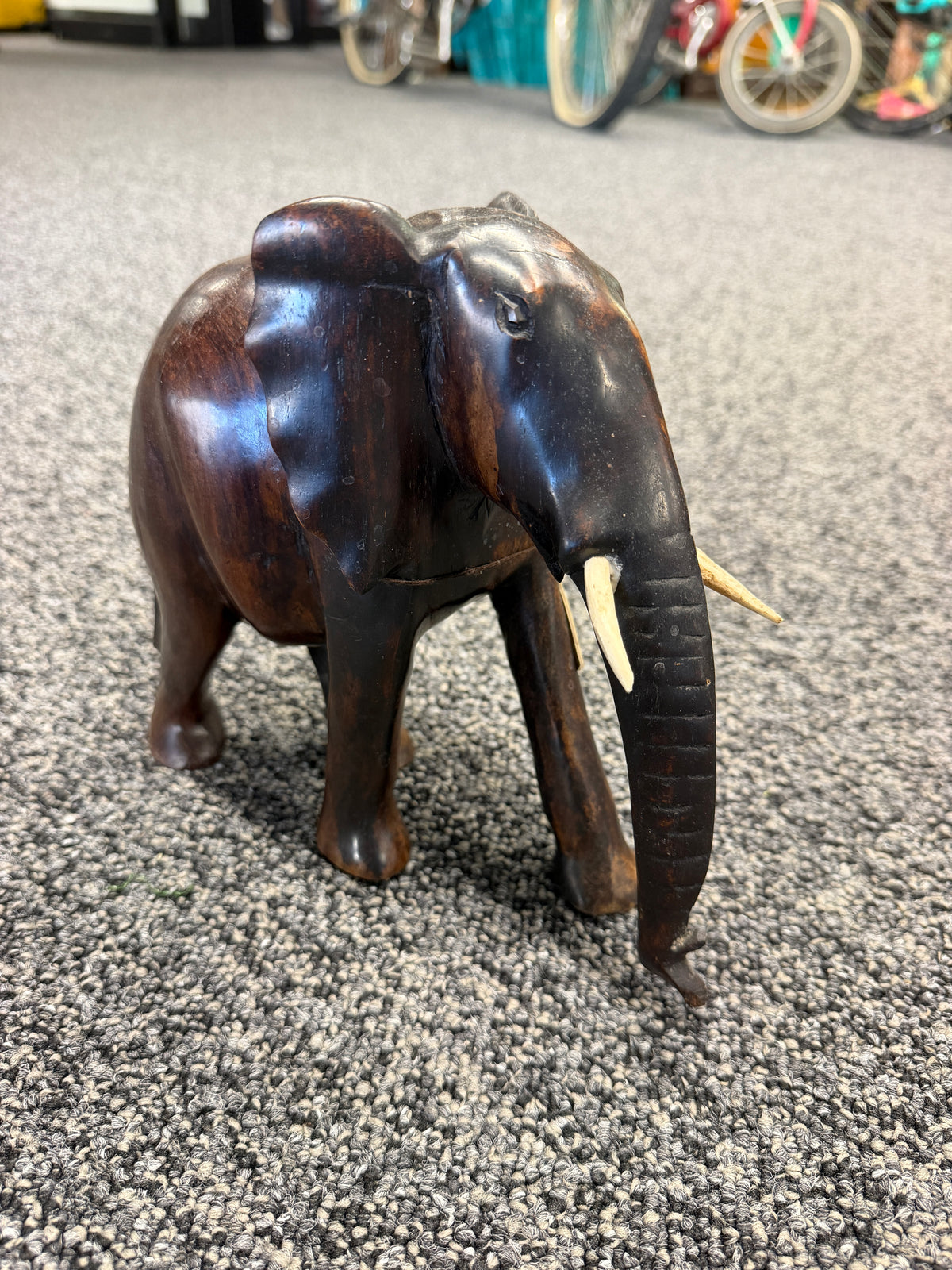 Hand-Carved African Elephant