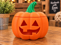 Pumpkin faces votive holder