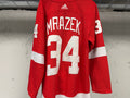 Detroit Red Wings Petr Mrazek #34 Adidas jersey size 50 back view