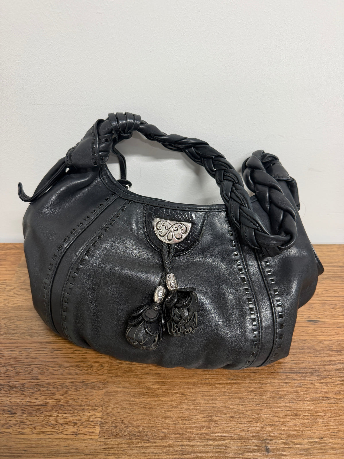 Black Leather Handbag