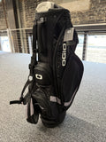 OGIO Progressive stand golf bag in black with silver accents