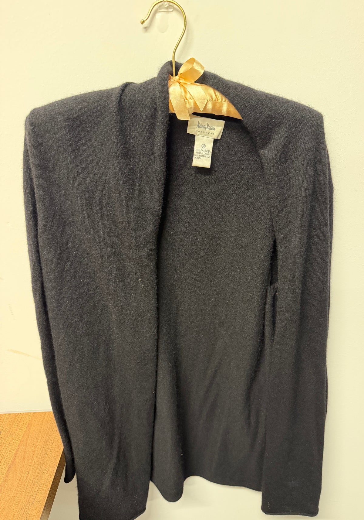 Long Black Cashmere Duster