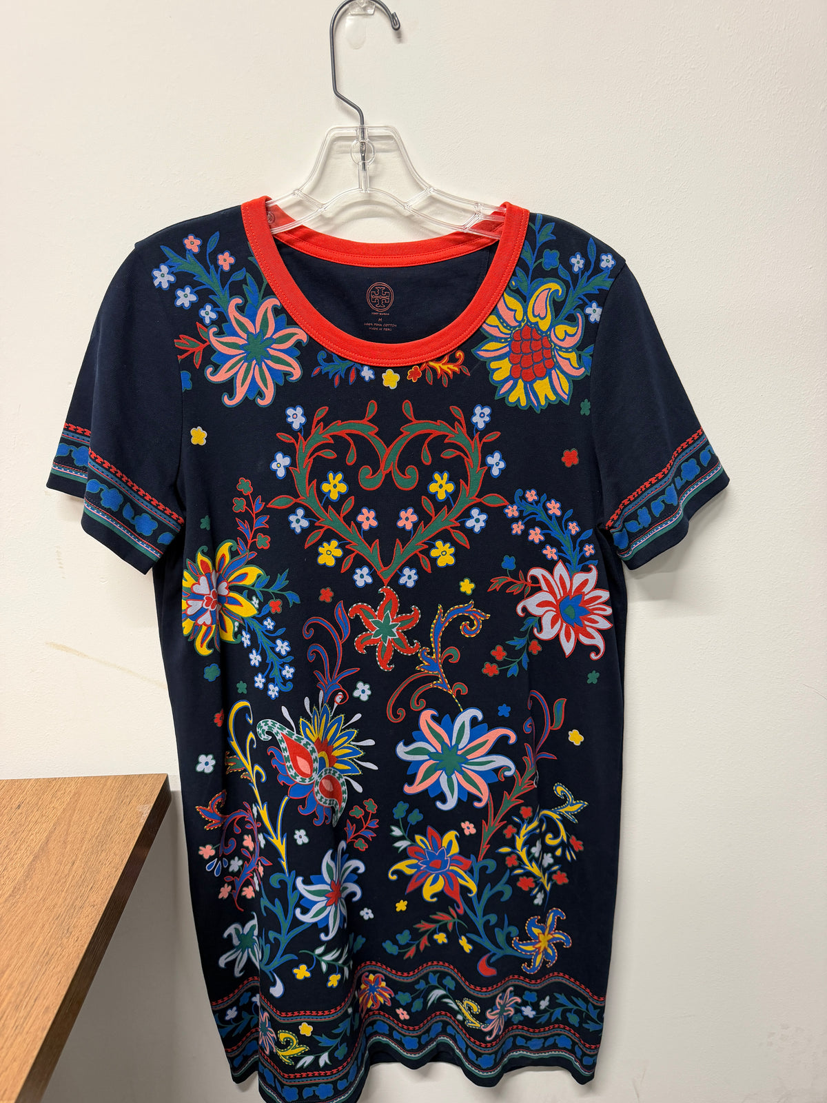 Pima Cotton Print T-Shirt Dress