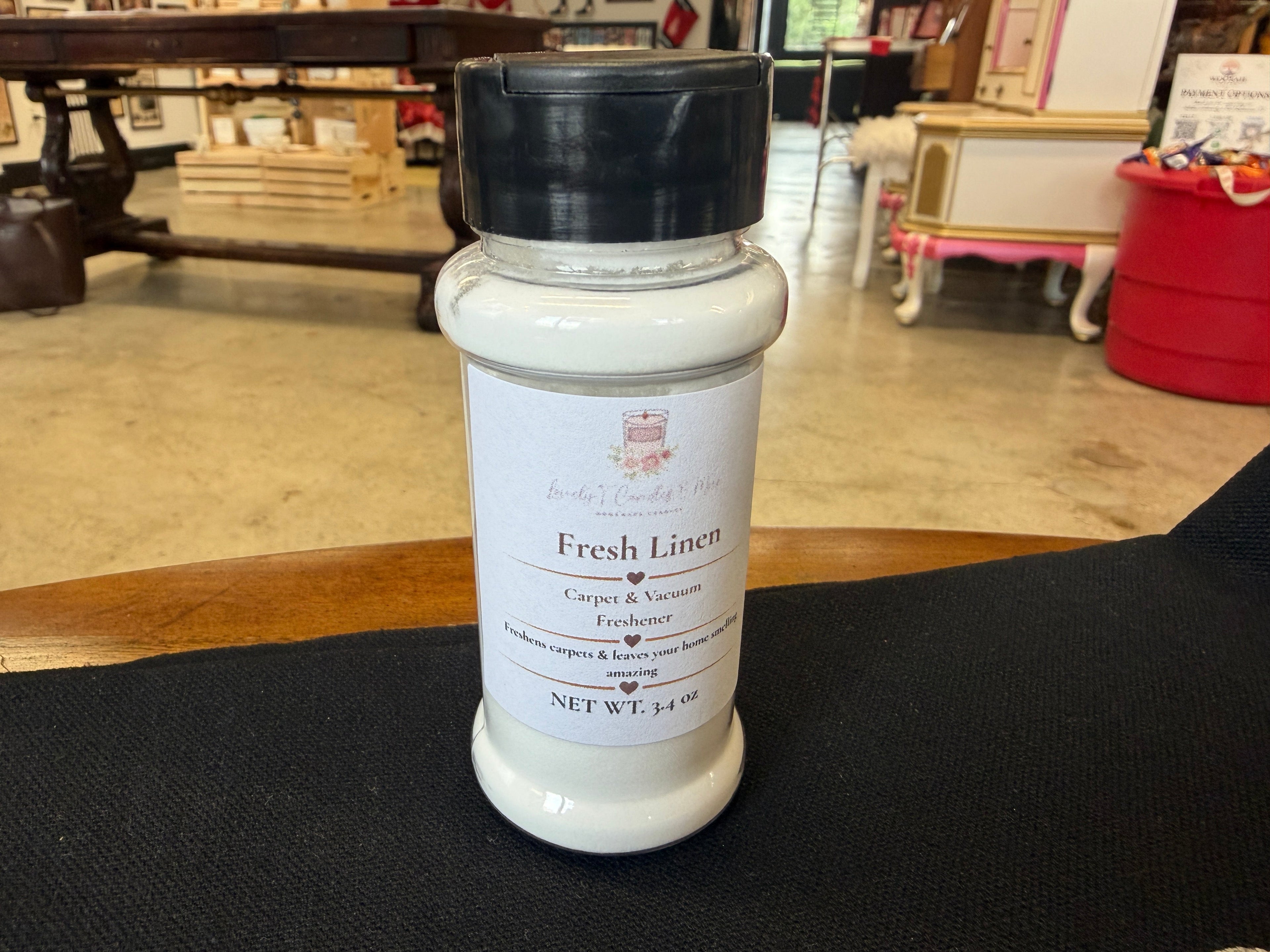 Lovely T Candles & More Fresh Linen Carpet & Vacuum Freshener 3.4 oz