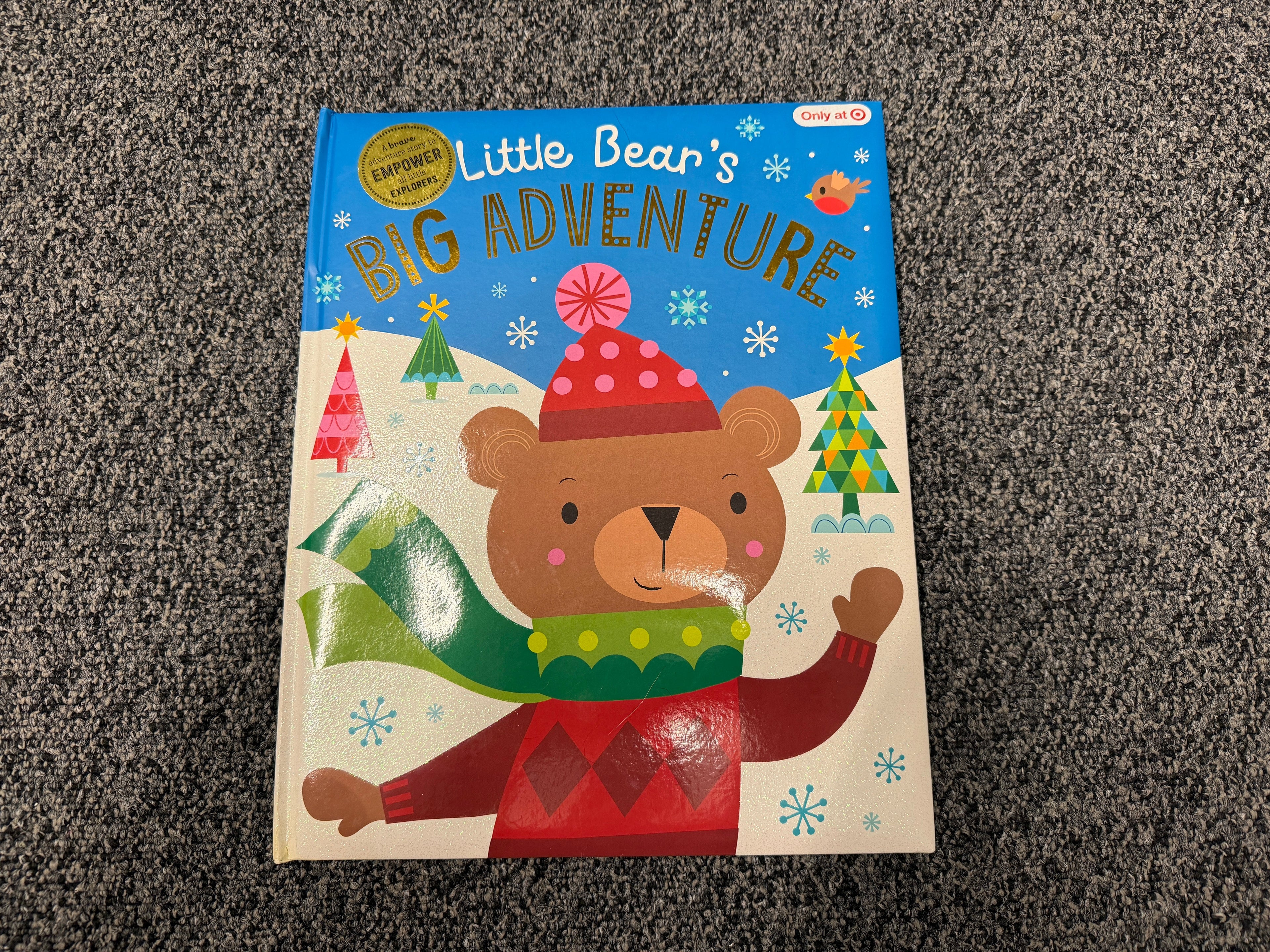 Little Bear’s Big Adventure – children’s hardcover holiday book cover