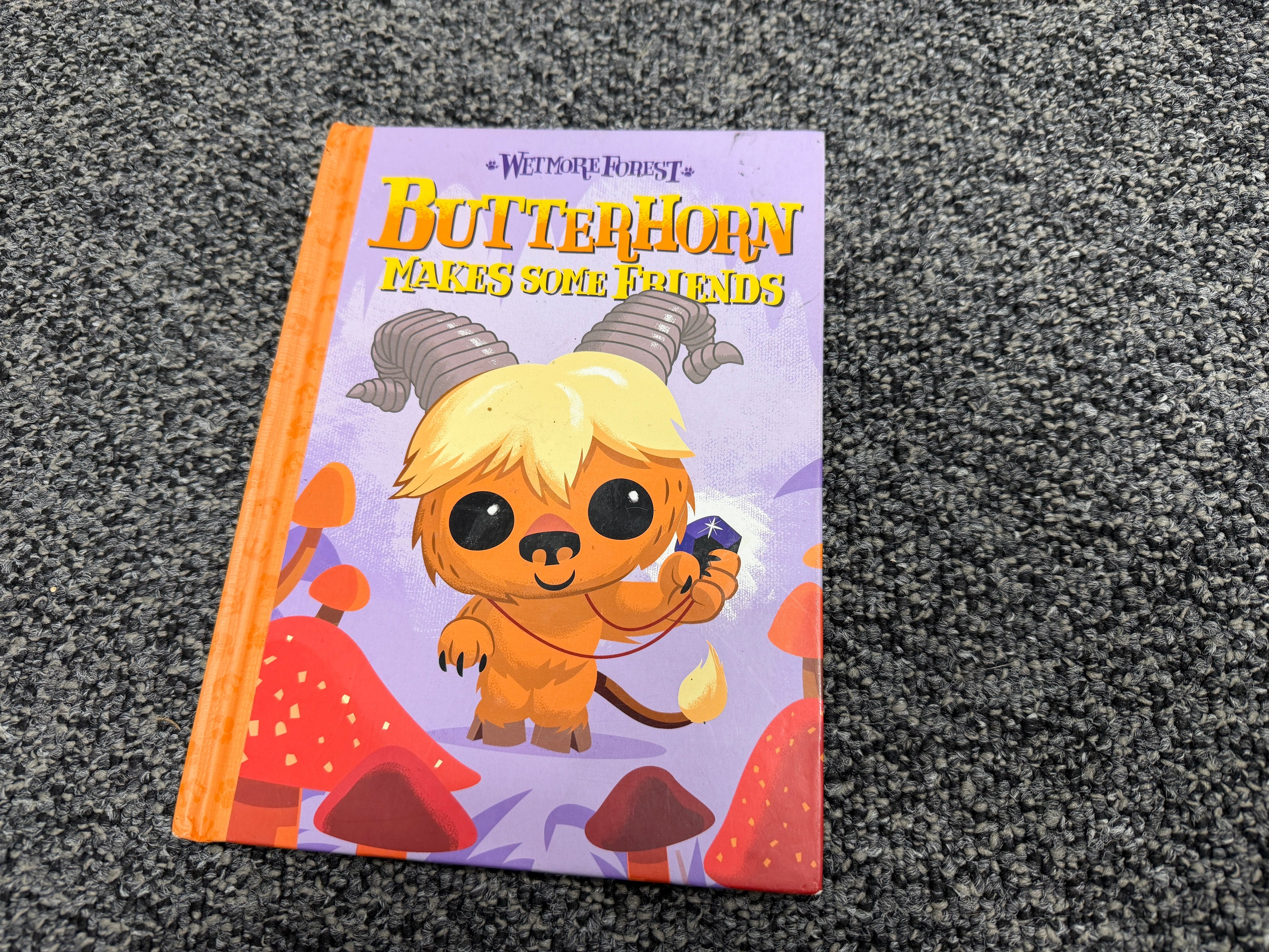 Wetmore Forest: Butterhorn Makes Some Friends – children’s hardcover book cover