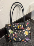 Black Floral handbag