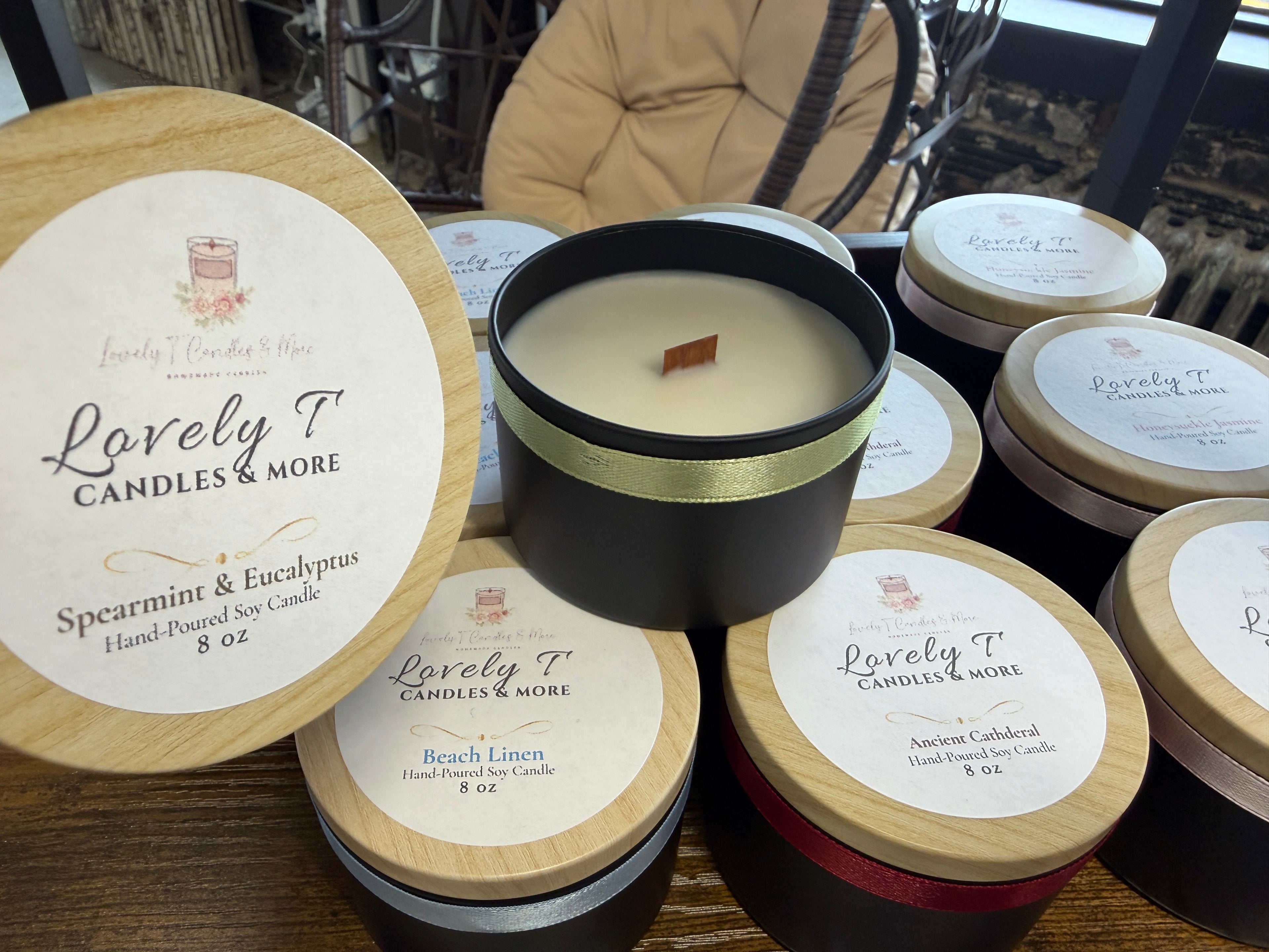 8 oz Hand-Poured Soy Candle — Lovely T's Candles & More