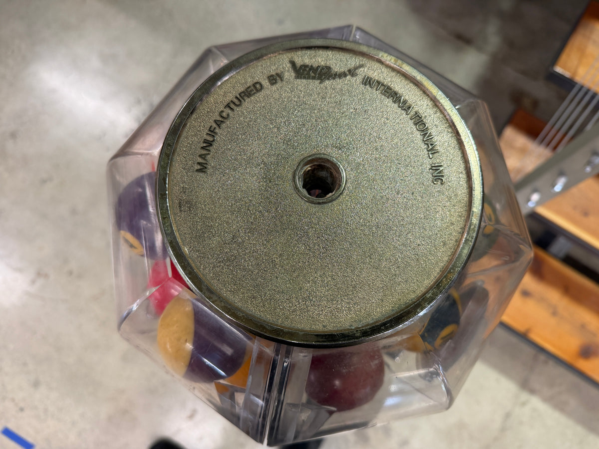 Vintage Northwestern Chrome Gumball Machine, Painted by Biggs — Pontiac Artist (Vintage & Found)