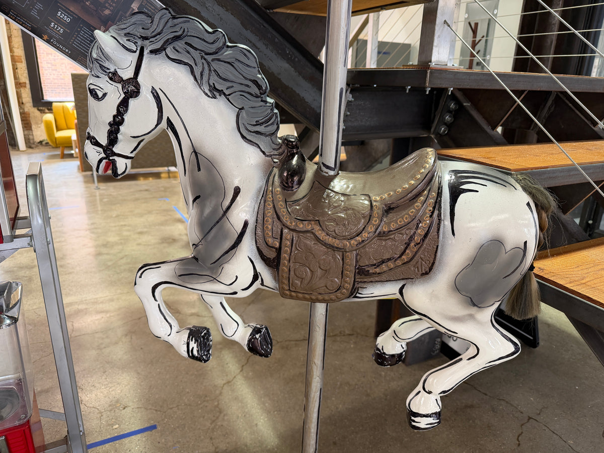 Vintage Carousel Horse, Painted by Biggs — Pontiac Artist (Vintage & Found)