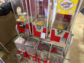 Northwestern Bulk Vending Machine Rack — 7-Machine Set, Red & Chrome, Fully Functional