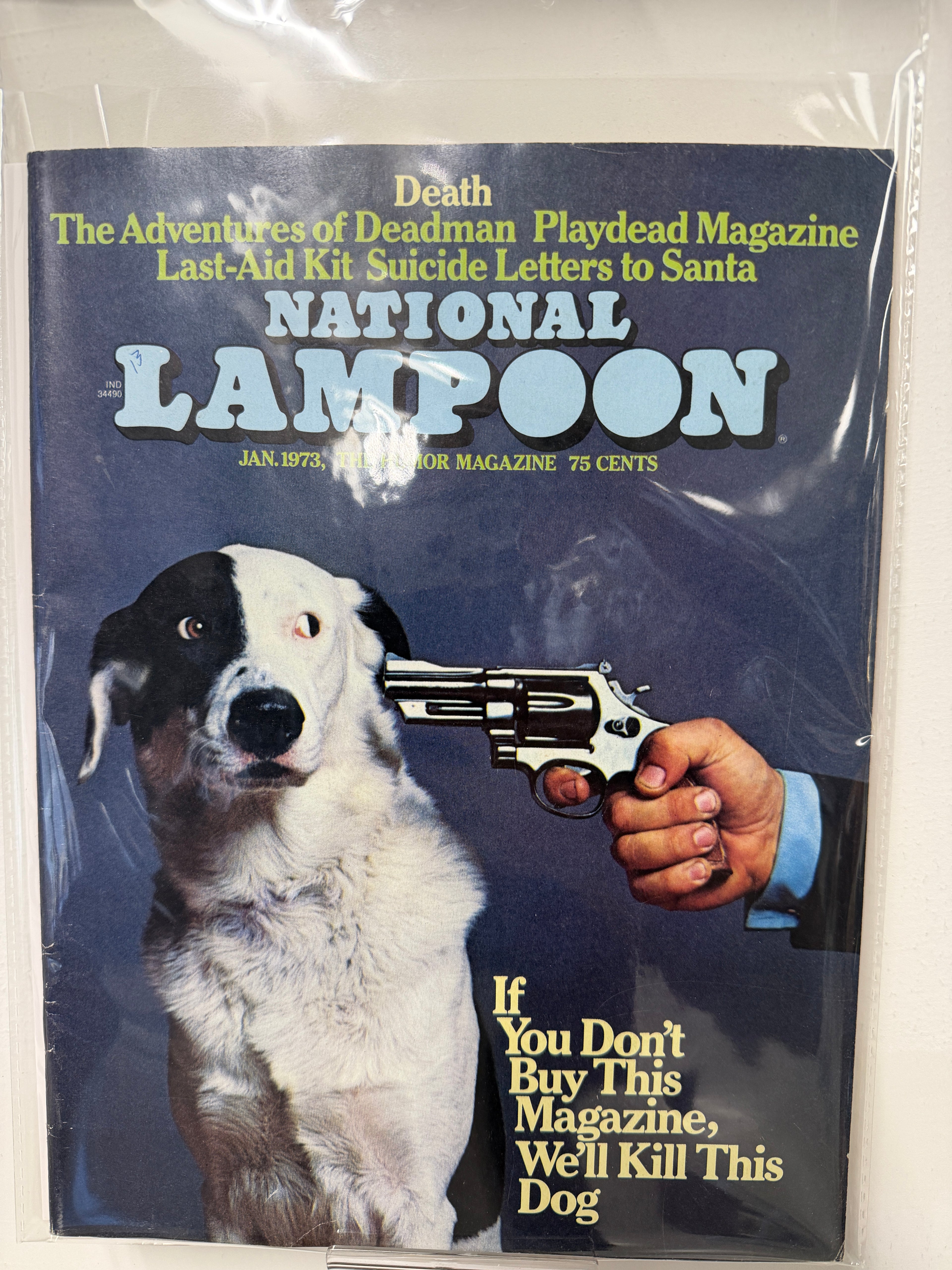 National Lampoon Magazine — "Death" Issue, January 1973 (Bagged)
