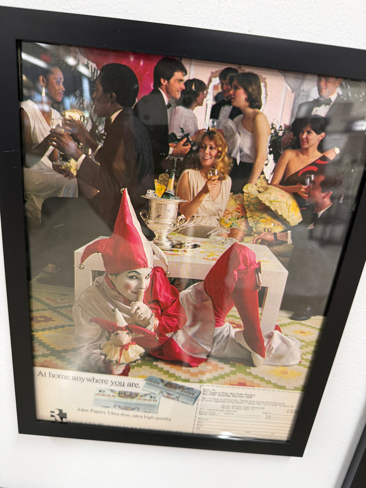 Joker Papers — "At Home Anywhere You Are" Framed Vintage Advertisement, c. 1970s–80s (8.5x11)