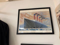 RMS Titanic Framed Print — Vintage Maritime Illustration (Vintage & Found)