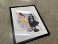 Vintage Pin-Up Comic Illustration — Framed 11x15 Print (Vintage & Found)