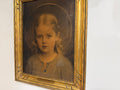 "Mary Most Holy" by C. Bosseron Chambers — Antique Devotional Portrait, Ornate Gold Frame (Vintage & Found)
