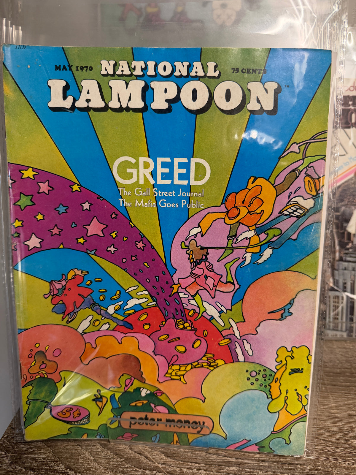 National Lampoon — May 1970, "Greed" Issue, Peter Max Cover (Vintage Magazine)
