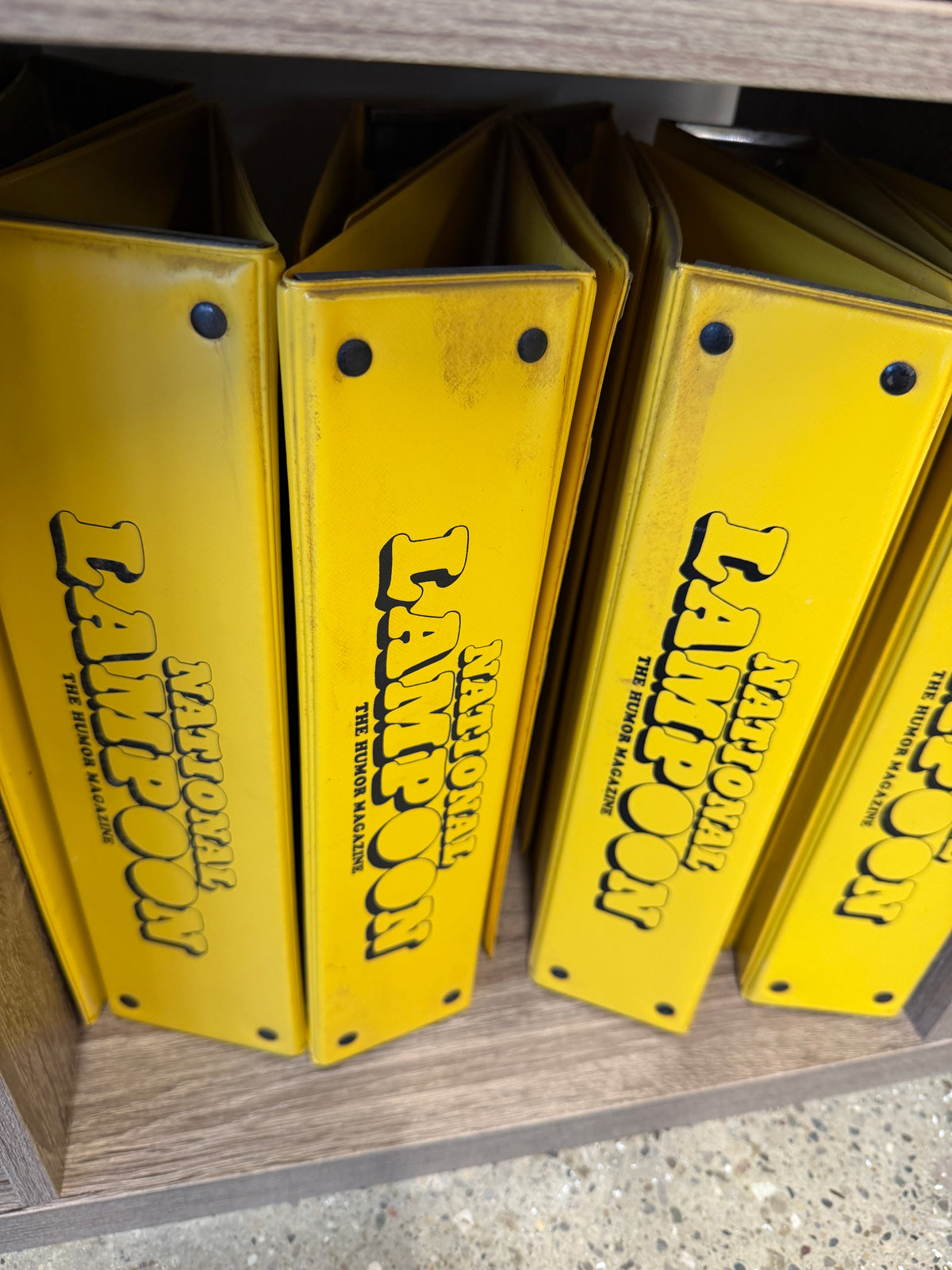 National Lampoon Official Yellow Archive Binder — Single (Vintage)