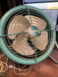Dominion Electric Table Fan — Mint Green, Original Badge & Cord (Vintage & Found)