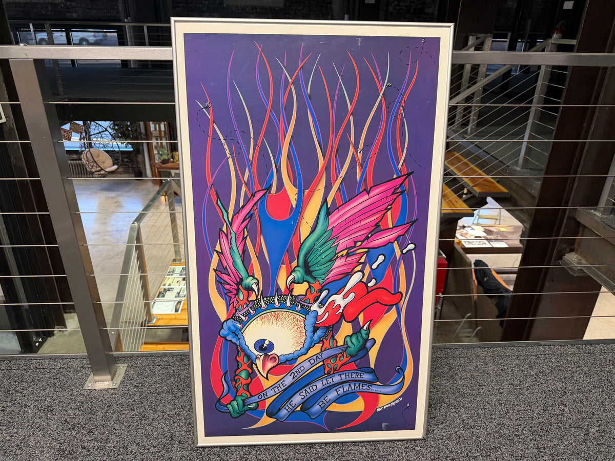 On the 2nd Day He Said Let There Be Flames — Framed Print by Biggs (Consignment)