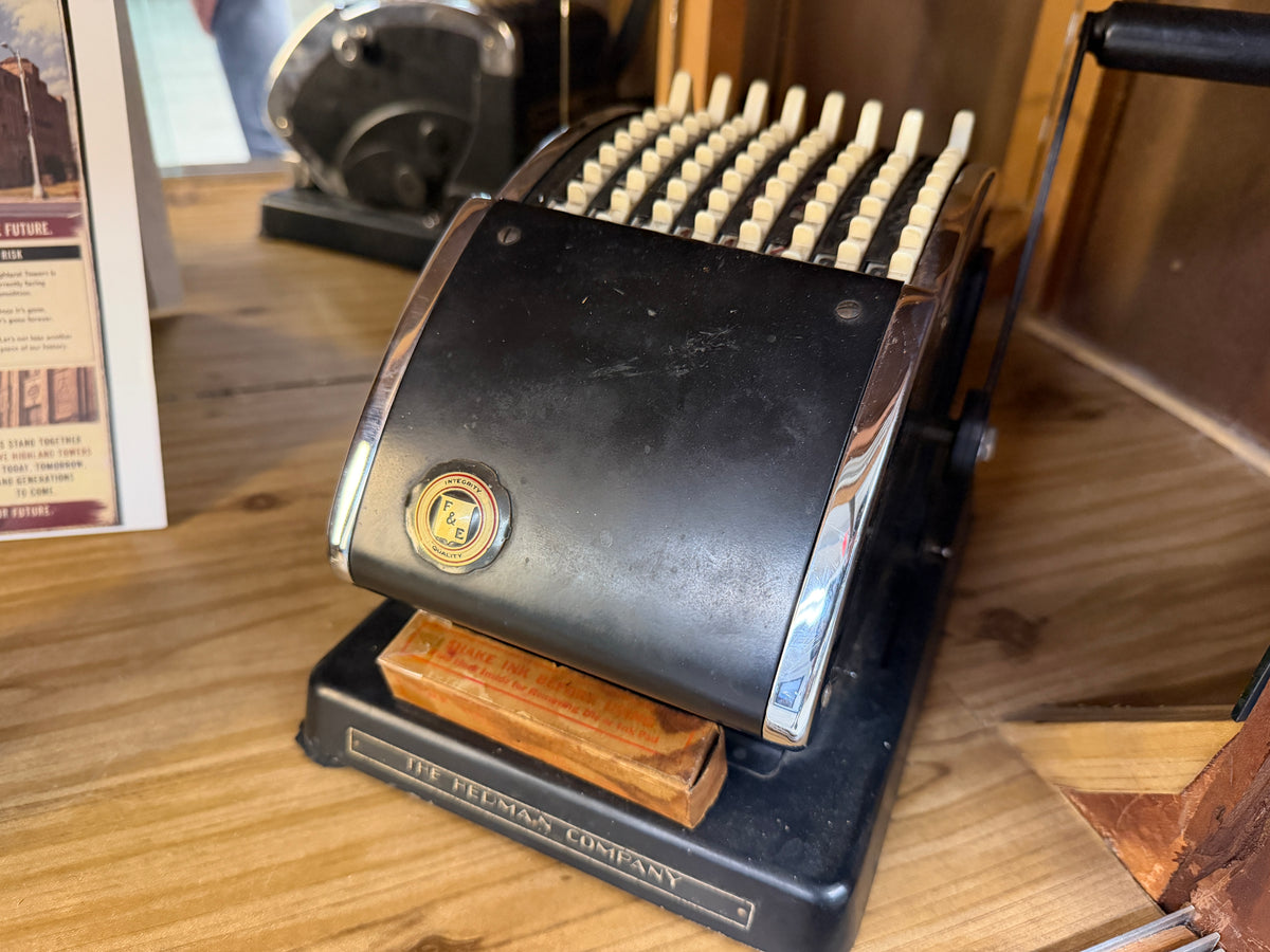 Hedman Company Vintage Check Writer — Mid-Century Office (Vintage & Found)