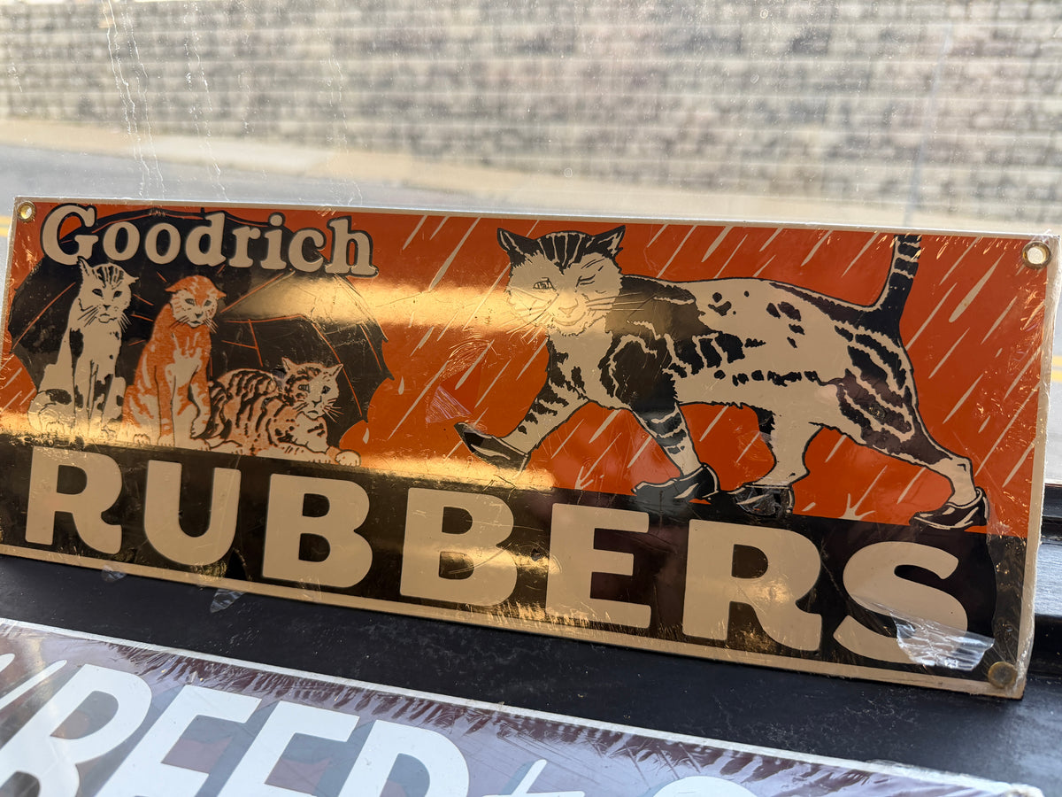 Goodrich Rubbers — Cats in the Rain Reproduction Tin Sign (Vintage & Found)