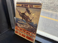 In the Air and On the Sea — Buy U.S. War Bonds WWII Reproduction Tin Sign (Vintage & Found)