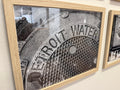 Detroit Water — Cast Iron Cover, Close Detail (Artifact Print)