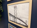 Ambassador Bridge — Detroit–Windsor Crossing (Artifact Print)