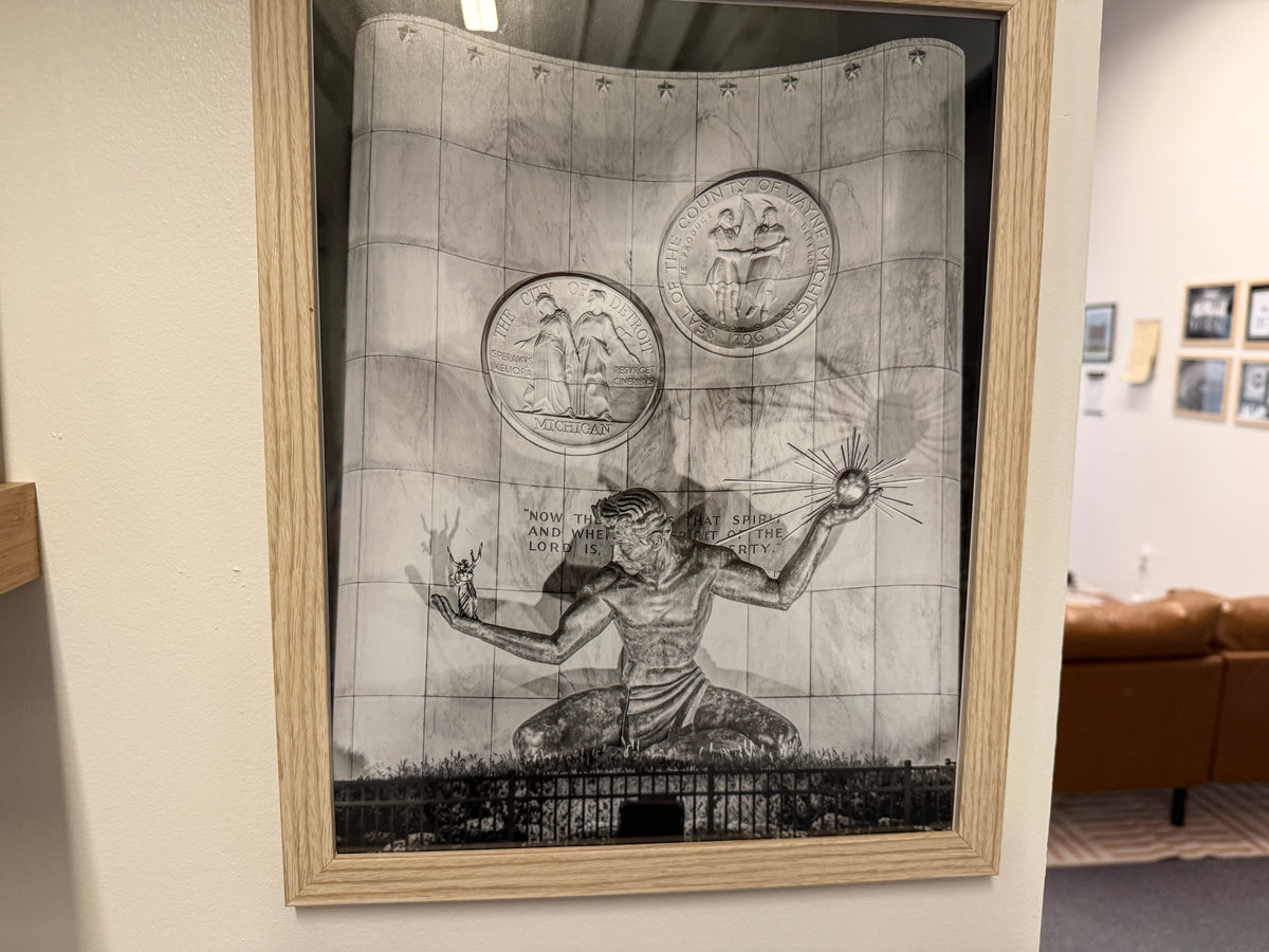 Spirit of Detroit — The Monument, Full View (Artifact Print)