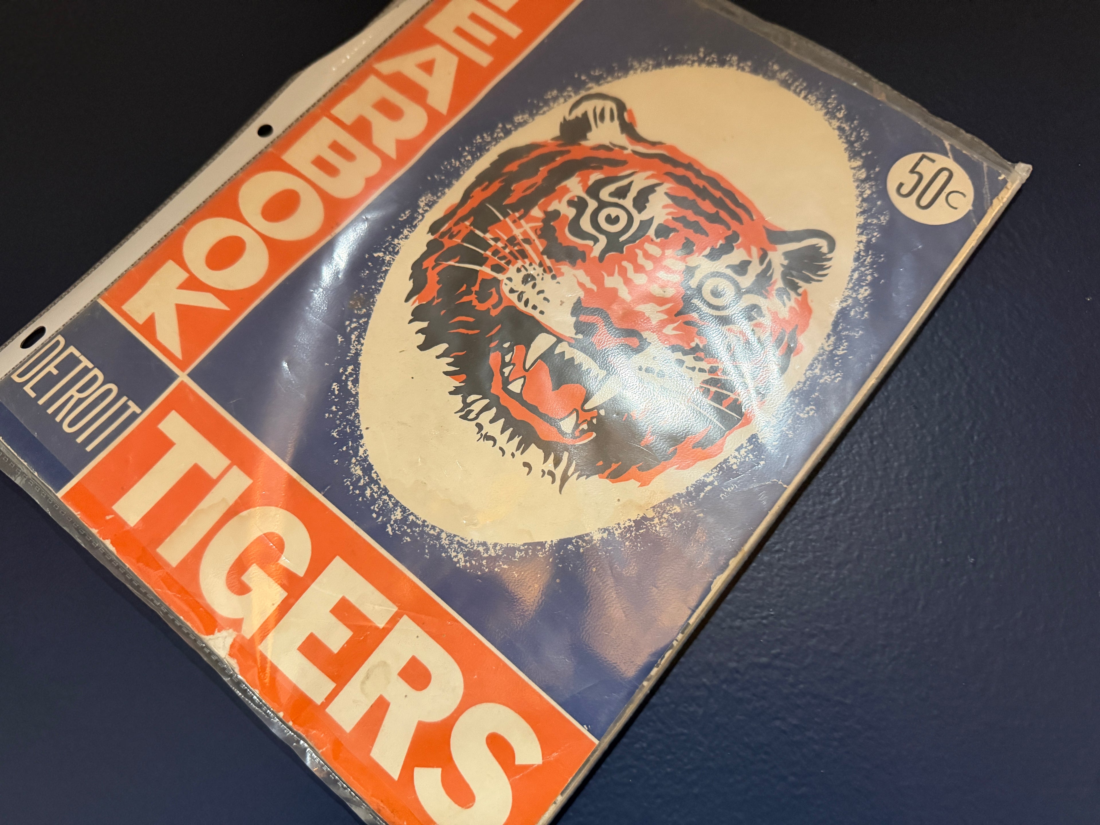Vintage Detroit Tigers Scorebook — Original 50¢ Cover, Classic Tiger Logo
