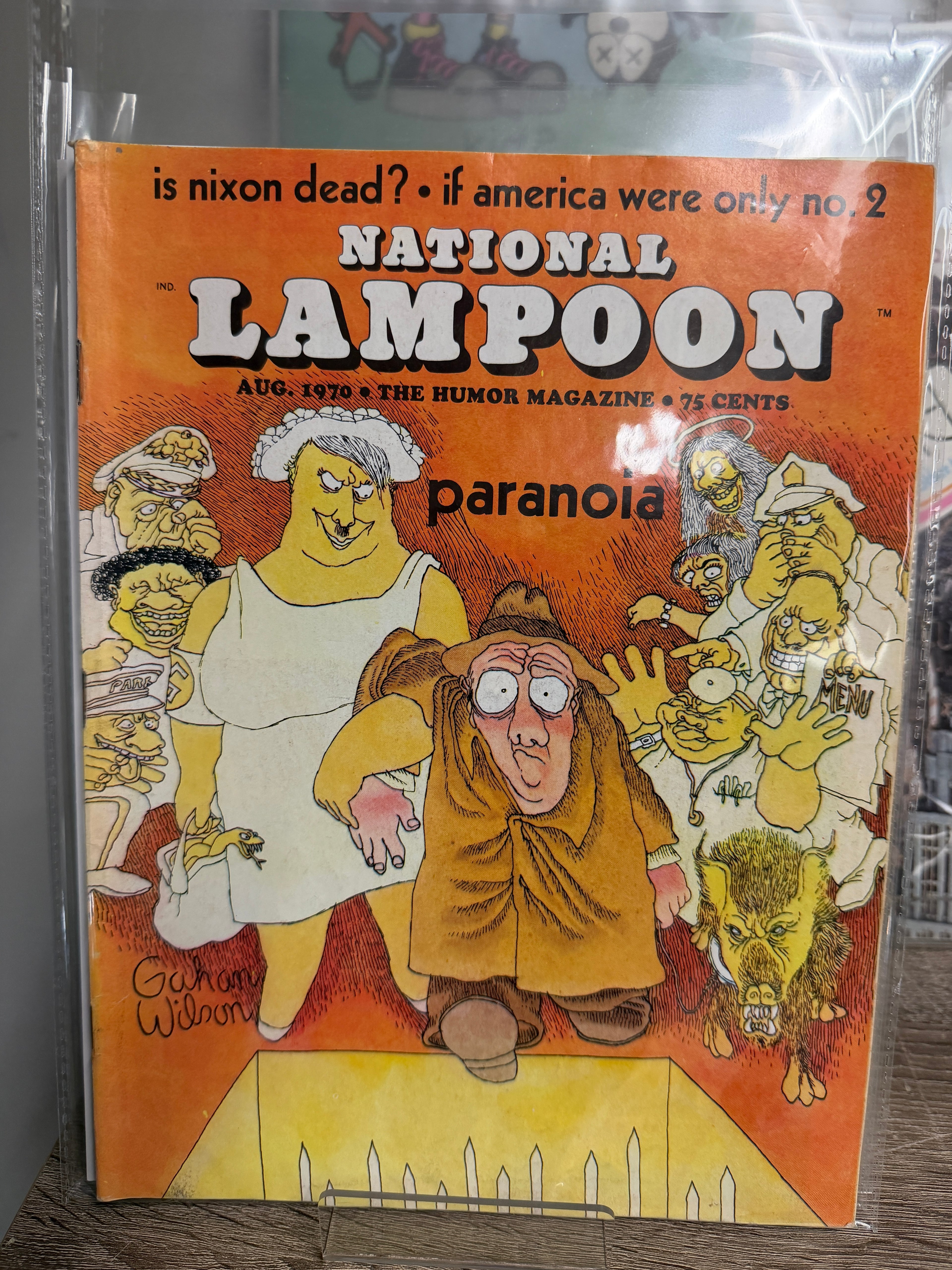 National Lampoon — August 1970, "Paranoia" Issue, Gahan Wilson Cover (Vintage Magazine)