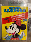 National Lampoon September 1970 Show Biz issue, Minnie Mouse parody cover by Sagebrush on yellow background