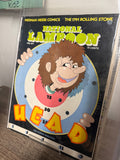 National Lampoon February 1971 Head issue, Sagebrush cartoon kid bursting through bullseye cover