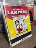 National Lampoon October 1971 Back-to-School issue, matchbook format cover with 1950s comic couple